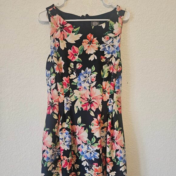 Size 12 Vince Camuto Floral Fit & Flare Dress - Picture 1 of 3